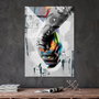 Wallity UV-799 Cuadro Decorativo de Vidrio Templado Multicolor 70 x 100 cm